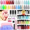 Acrylic Nail Kit Dip Powder Nail Kit Starter with Drill and UV Light, 20 Colors Fast Dry Powder Nail Dipping kit