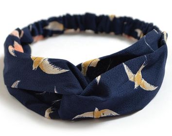 Women's Retro Style Printed Headband (Option: HB004b)