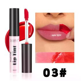 Julystar Peel Off Liquid Lipstick 6 Color Waterproof Lasting Matte Pink Lip Gloss Moisturizer Tear-off Lip Stain Cosmetic Makeup (Color: 03)