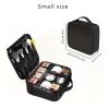 Large Capacity Travel Makeup Bag with Adjustable Dividers - High Quality Oxford Cloth Makeup Storage Box