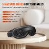 VEVOR Heated Eye Massager Eye Care Device 5 Modes Bluetooth Music 180Â° Foldable